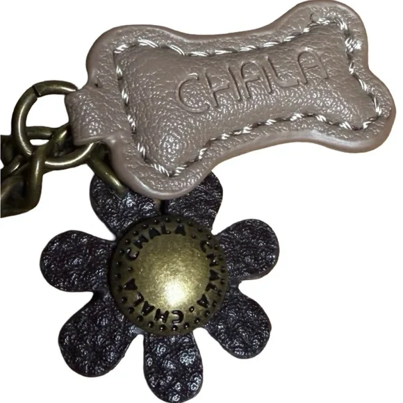 Chala Crossbody Phone Purse – Dog Appliqué, Red Faux Leather | Like New - Picture 6 of 7